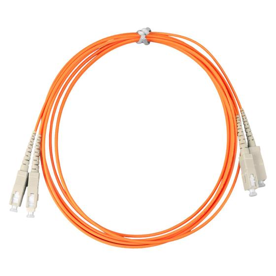 Imagem de Cordão Óptico Duplex Multimodo MM Com Conectores SC/SC 62,5/125µm - 2,5 Metros