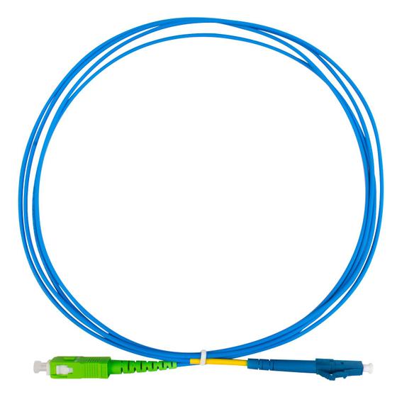 Imagem de Cordão Óptico Simplex Monomodo SC-APC/LC-UPC (9/125) - 2 Metros