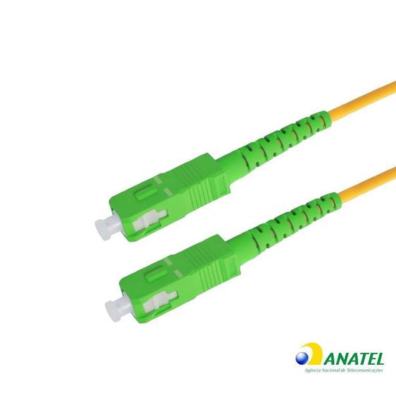 Imagem de Cordão Óptico Simplex SC/APC Monomodo 2,0 Metros