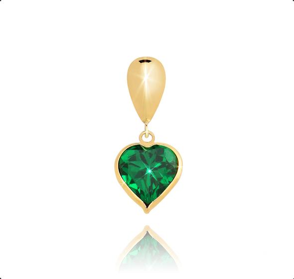 Imagem de Cordão Ouro 18k Com Pingente Gota e Coração 40cm