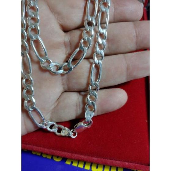 Imagem de Cordão prata 950 com 70 gramas 7 mm maciço ellos corrente