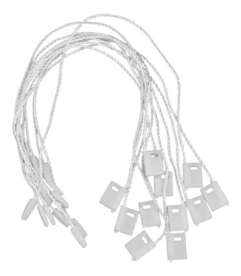 Imagem de Cordão Tag Lacre De Segurança Branco 19Cm Com 100 Unidades