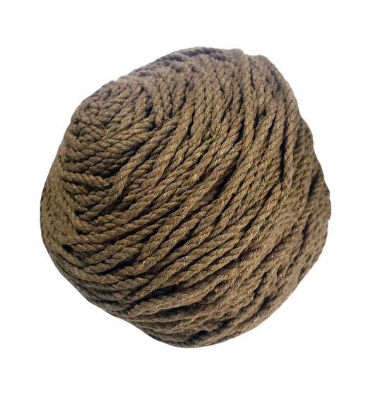 Imagem de Cordão Torcido em Algodão 4mm 3 Cabos 1kg Macramê Fio Corda