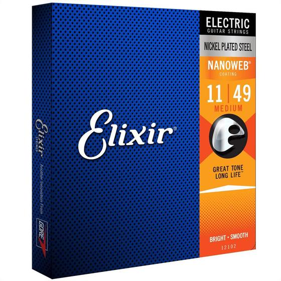 Imagem de Cordas Elixir Para Guitarra Elétrica Made In Usa Nanoweb 011