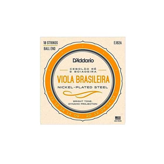 Imagem de Cordas Para Viola Brasileira Ré D Addario Ej82 F108