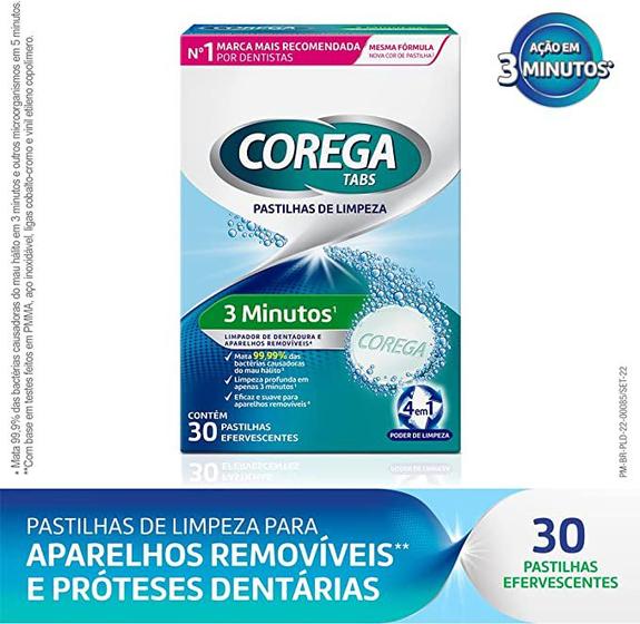 Imagem de Corega - Tabs de Limpeza - 30 pastilhas