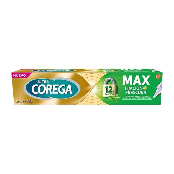 Imagem de Corega Ultra Creme Fixador de Dentadura Max Fixação e Refrescância 40g