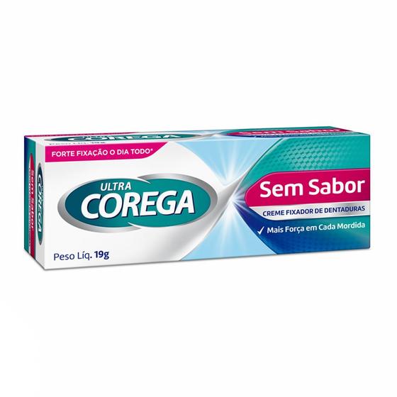 Imagem de Corega Ultra Creme Fixador de Dentadura Sem Sabor 19g