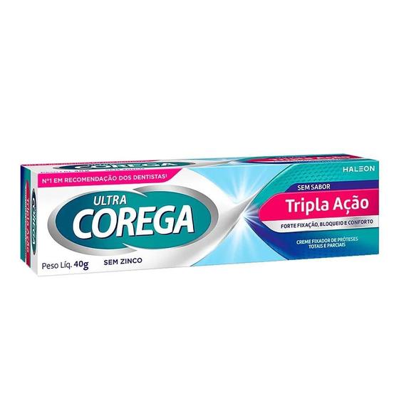 Imagem de Corega ultra creme sem sabor tripla ação com 40g
