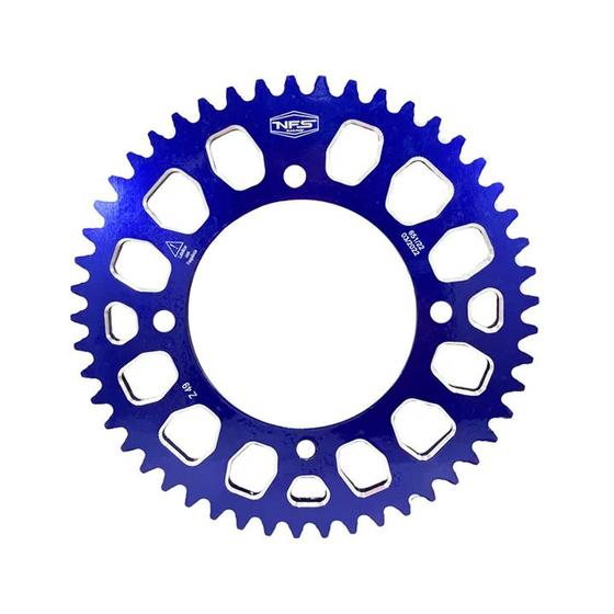 Imagem de Coroa aluminio nfs yz85 azul passo 428