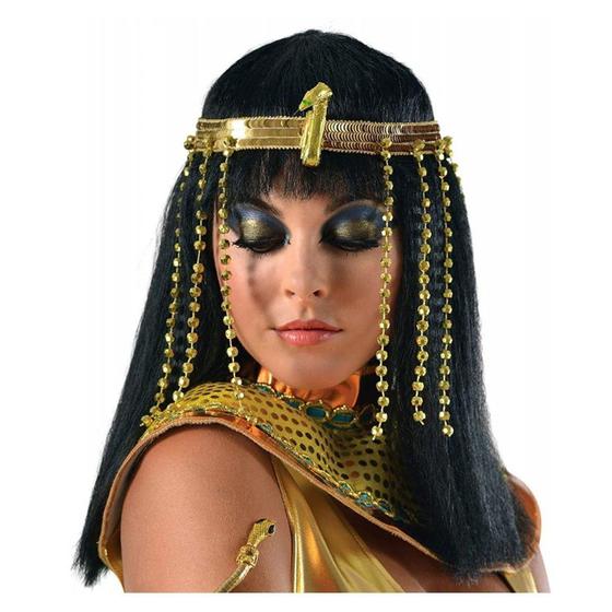 Imagem de Coroa de Cleópatra Dourada Fantasia Cosplay - Apollo Festas