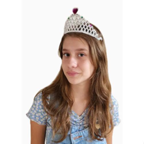 Imagem de Coroa De Princesa Detalhe Em Coração E Pentinhos Para Fixar