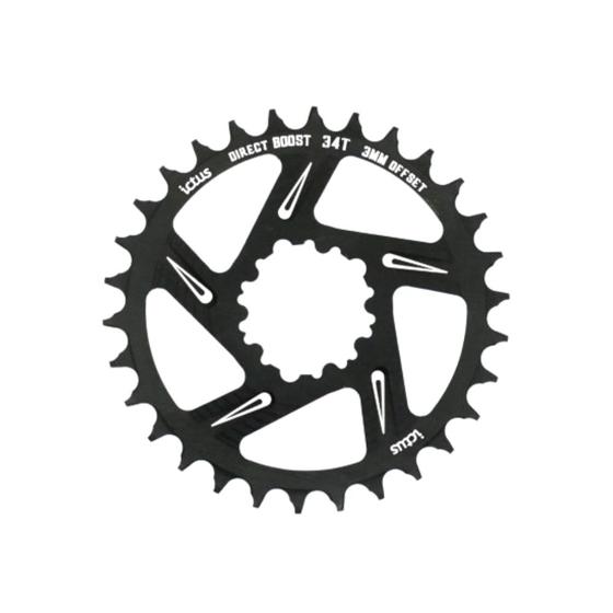 Imagem de Coroa Ictus Direct offset 3MM 34T Preta (Compatível Sram)