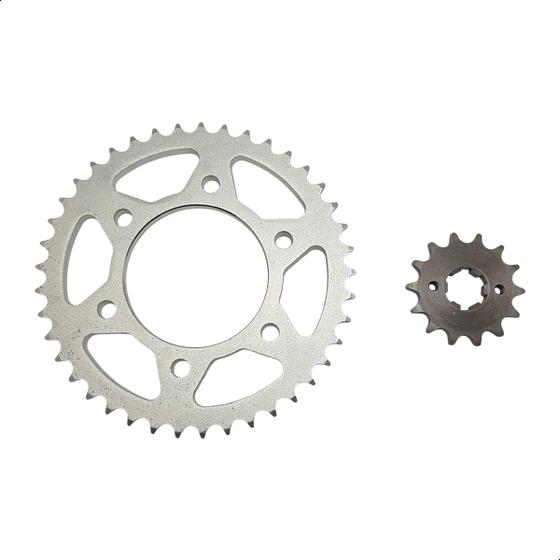 Imagem de Coroa Pinhão Riffel Titanium YZ Fazer YBR Factor 150