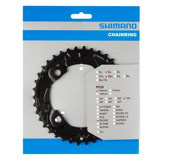 Imagem de Coroa Shimano Deore FC M615 38T AK BCD 104 2x10