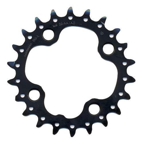 Imagem de Coroa Shimano Deore Slx  22t Bcd 64mm 3x10 2x10 Mtb Dynasys