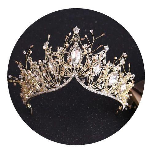 Imagem de Coroa Tiara Arranjo De Noiva Casamento Miss Debutante Luxo
