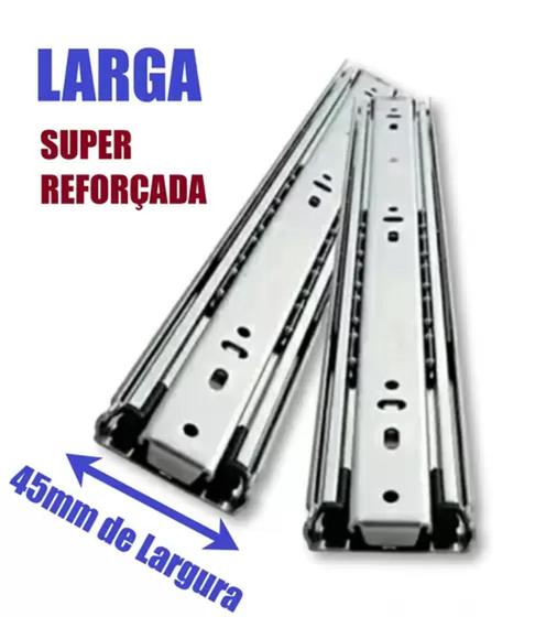 Corrediça gaveta telescópica /trilho telescópico larga 50cm comprimento-luvini ferragens Menor preço em Corrediça gaveta telescópica /trilho telescópico larga 50cm comprimento-luvini ferragens