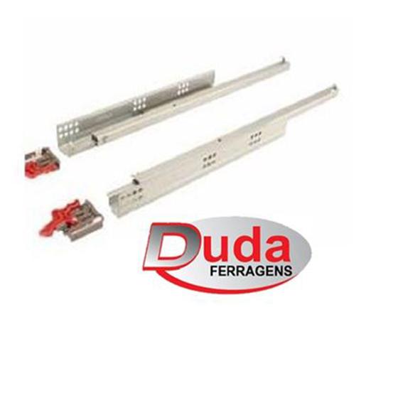 Imagem de Corrediça Invisa 500mm GT2 Com Toque Extração Total Hafele 433.03.136