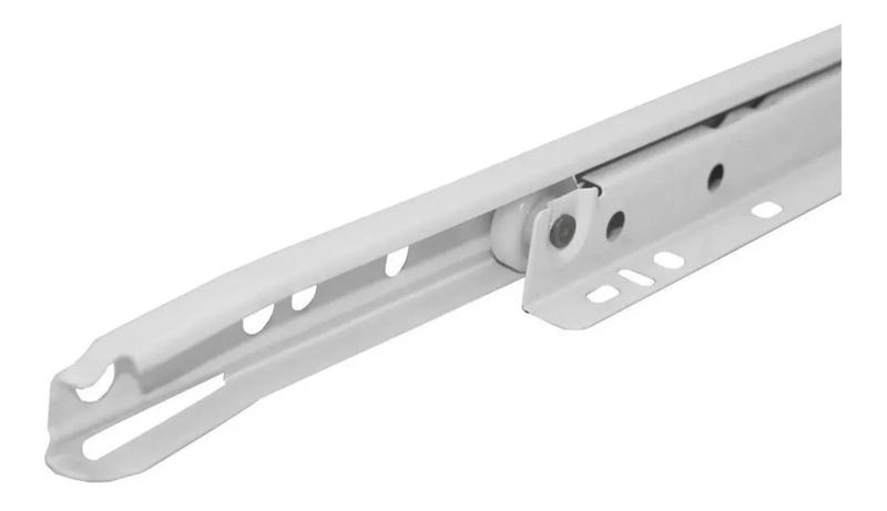 Corrediça P/ Gaveta 40cm Branco Kit 2 Jogos Menor preço em Corrediça P/ Gaveta 40cm Branco Kit 2 Jogos