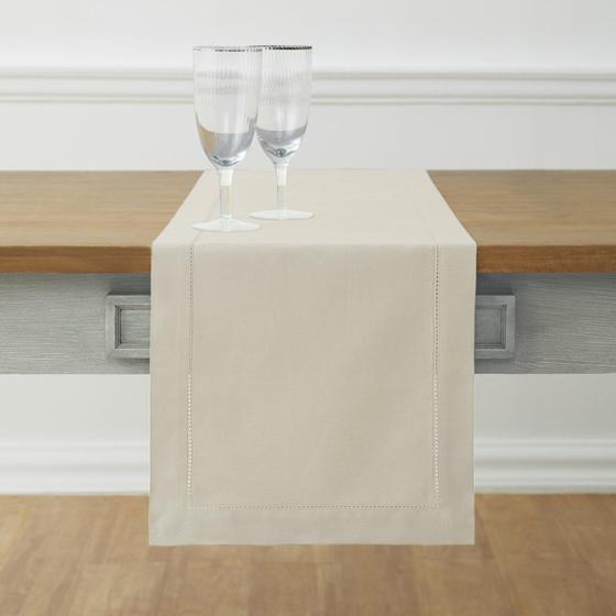 Imagem de Corredor de Mesa Solino Home Linen 36x228cm - Com Bainha de Algodão