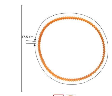 Imagem de Correia 37,5 cm Do Motor Máquina Overlock Doméstica GN1