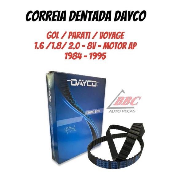 Imagem de Correia Dentada  DAYCO Gol / Parati / Voyage - 1.6/ 1.8 / 2.0  - 8V Motor AP - 1984 - 1995