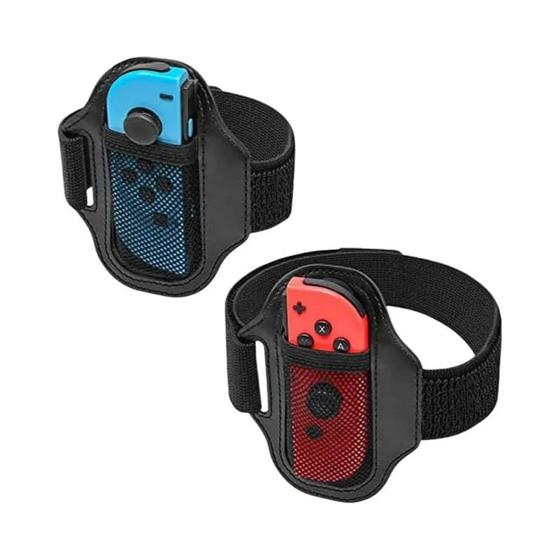 Imagem de Correia Elástica Ajustável para Joy-Cons do Nintendo Switch - Suporte para Jogos e Esportes