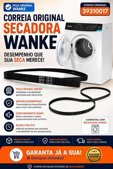 Correia Estriada Original Secadora Wanke SWSA120P
