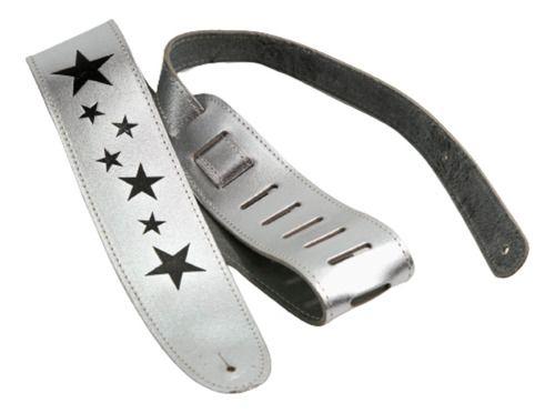 Imagem de Correia Guitarra Silver Leather Planet Waves - Stars 25sle02