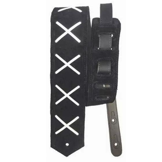 Imagem de Correia para guitarra, baixo, violão dg 04 camurça preto