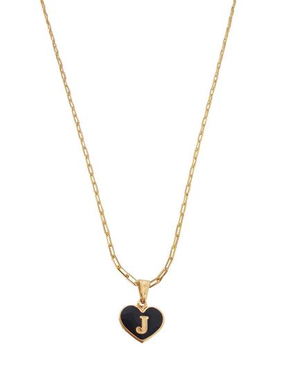 Imagem de  Corrente Colar Cordão Feminino Pingente Coração Paz e Amor Letra Inicial J Personalizado Banhado Em Ouro 18k.