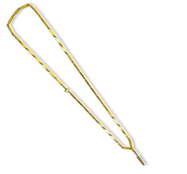 Imagem de Corrente Com Pingente Faca 3,3 Cm Dourada