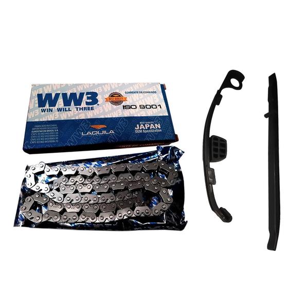 Imagem de Corrente Comando Ww3 98 Elos Titan 160/nxr Bros 160/xre 190 + Tensor e Guia