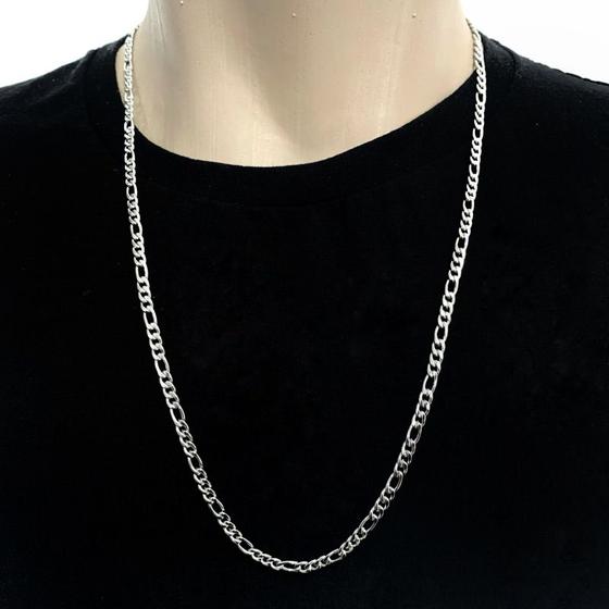 Imagem de Corrente cordão colar Masculina 3 por 1 Aço Cirurgico 5mm