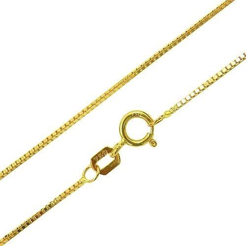 Imagem de Corrente Cordão De Ouro 18k Feminina Veneziana 45cm - Linda