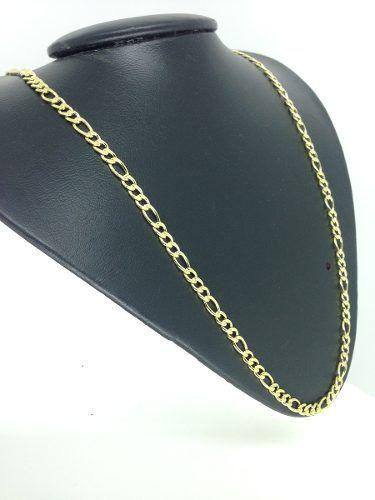Imagem de Corrente Cordão Masculina 3 X 1 Banhado Ouro 18k 50cm 5mm
