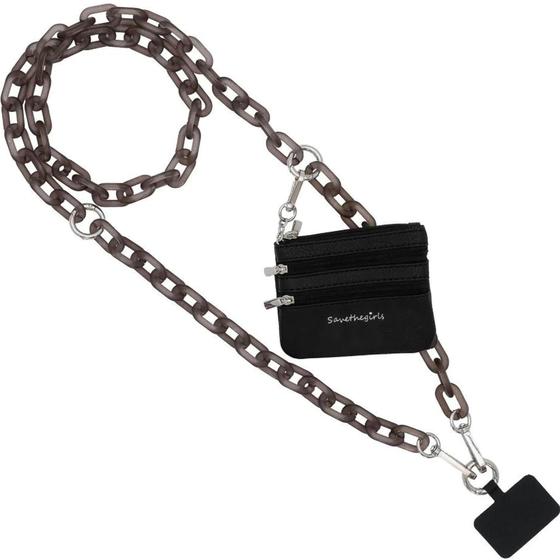 Imagem de Corrente Crossbody para Celular Save the Girls - Preta - Clip and Go