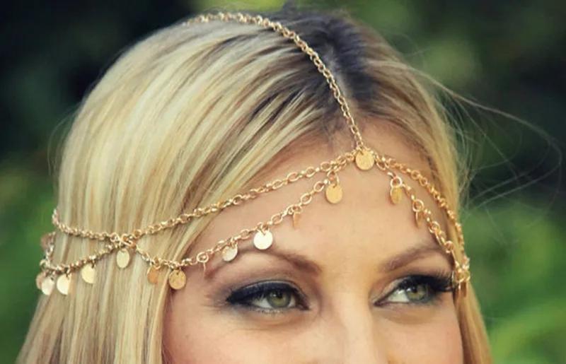 Imagem de Corrente de Cabeça Acessórios Fashion Tiara Para Noivas