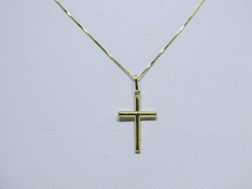 Imagem de Corrente De Ouro 18k + Pingente De Ouro 18k Cruz / Crucifix