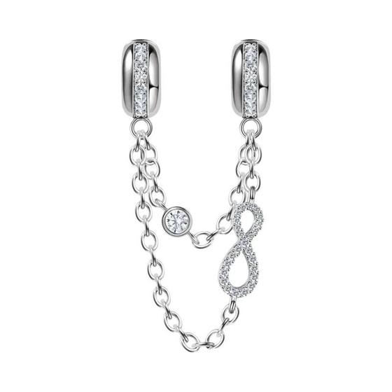 Imagem de Corrente de Prata 925 com Pingente Trevo - Para Pulseiras Pandora