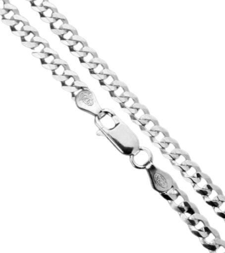 Corrente de Prata 925 Masculina Groumet - 60 cm ( 7.2 gramas ) Menor preço em Corrente de Prata 925 Masculina Groumet - 60 cm ( 7.2 gramas )