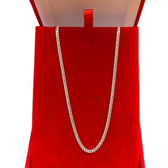 Imagem de Corrente de Prata Legítima 925 60cm 2mm - Para um Look Impecável!