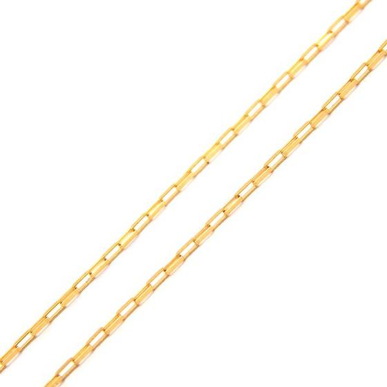 Imagem de Corrente Maciça Veneziana Longa Masculina Em Ouro 18k 1mm