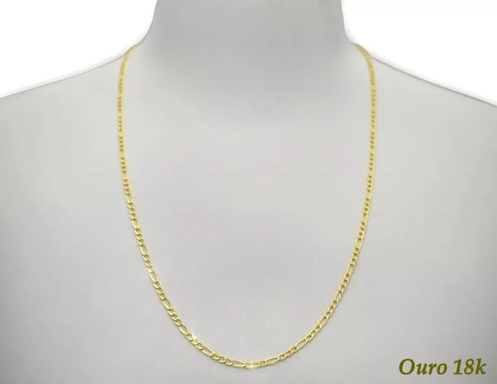 Imagem de Corrente Masculina 3x1 Em Ouro 18k 750 61cm 