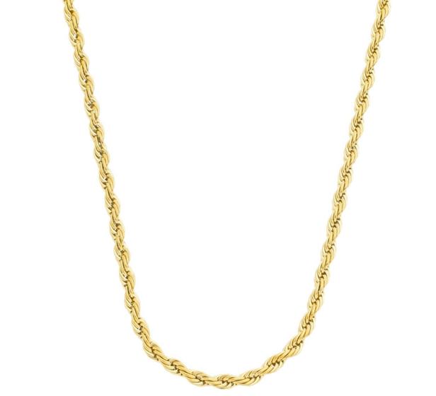 Corrente Masculino Colar Banhada A Ouro 18k Cordão Barata - jewelery
