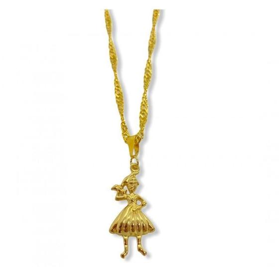 Imagem de Corrente Metal Com Pingente Umbanda Candomblé-Escolha Orixá