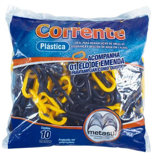 Imagem de Corrente Plast 6mm Am/Pr 10m Metasul