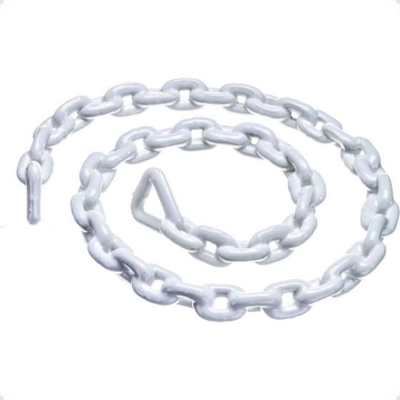 Imagem de Corrente Pvc Metasul 08Mm Branca Com 10M