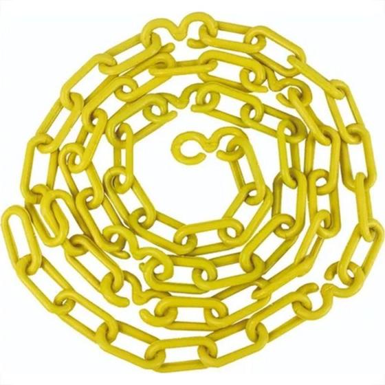 Imagem de Corrente Pvc Metasul 10Mm Amarela Com 10M